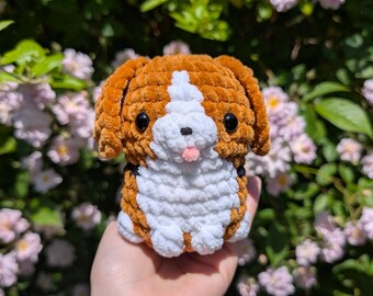 Handmade Crochet Beagle Plushie Dog Puppy