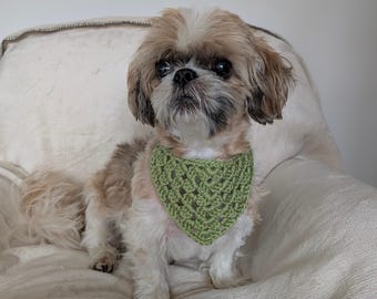 Crochet Bandana Neckerchief For Small Dogs - Cute Pet Accessory