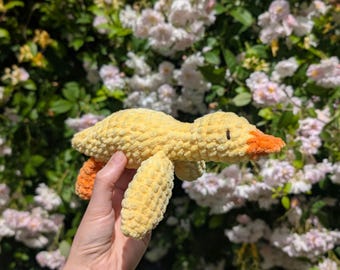 Crochet Yellow Duck Soft Plushie
