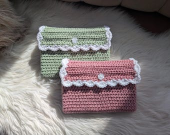 Handmade Crochet Book Sleeve - Aesthetic Book Cover - Cute Bookish Gift