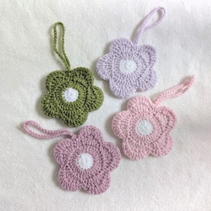 Crochet Flower Pouch Bag Charm Cute Accessory Earpod Case