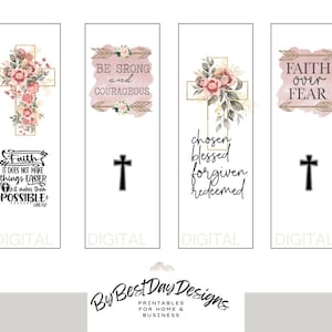 Schrift Lesezeichen: Christliche Zitate (Digitaler Download)