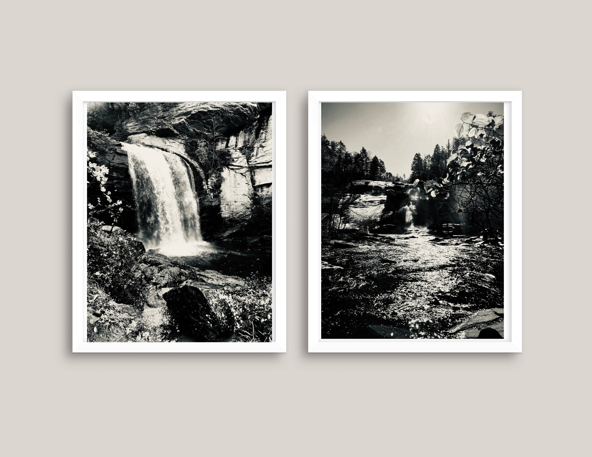 Set of 2 Prints Black and White Prints DIGITAL Prints Black Etsy Hong