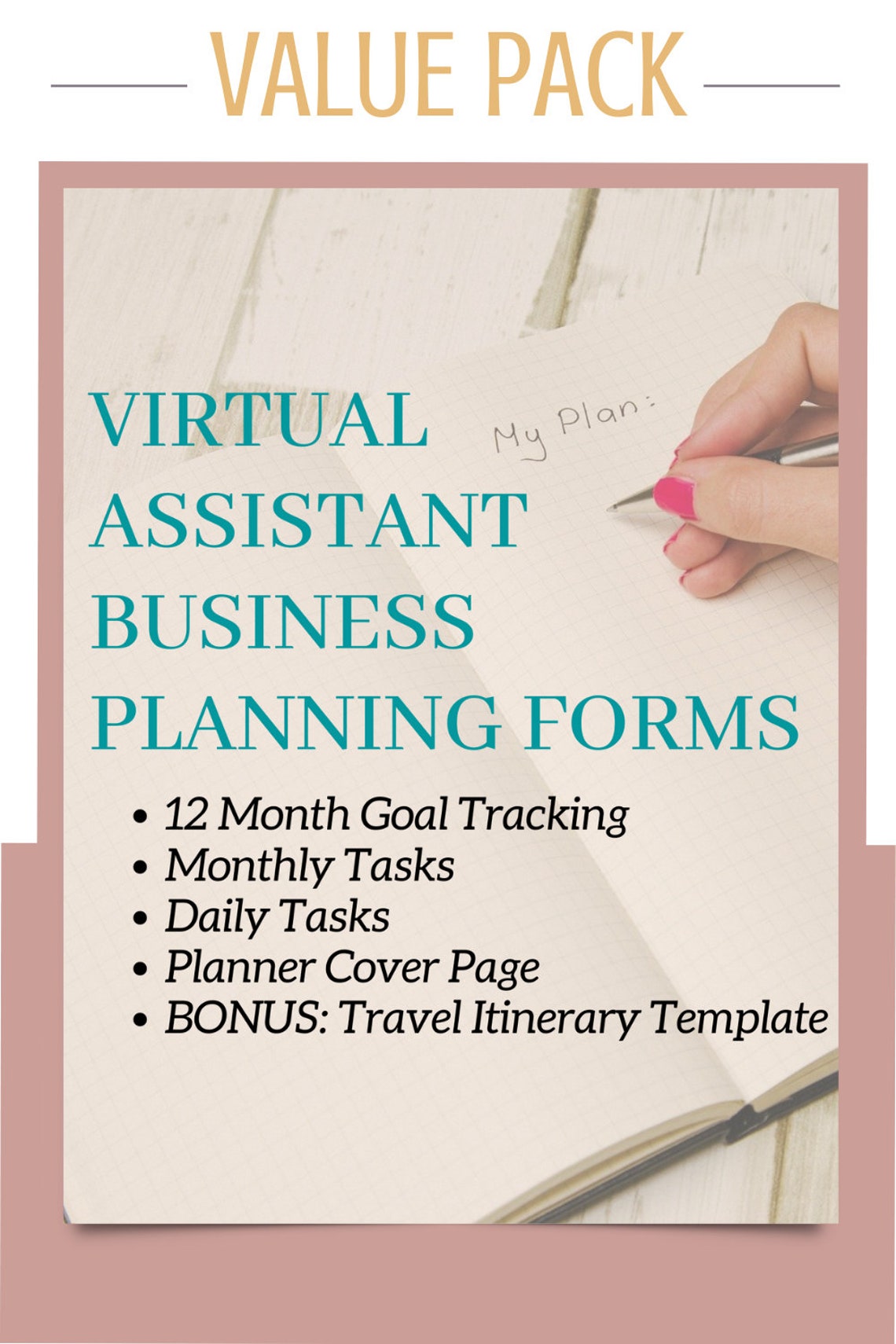 Virtual Assistant Business Planning Forms Business Goals | Etsy