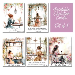 Bible Verse Encouragement Cards for Women Printable Christian Greeting ...