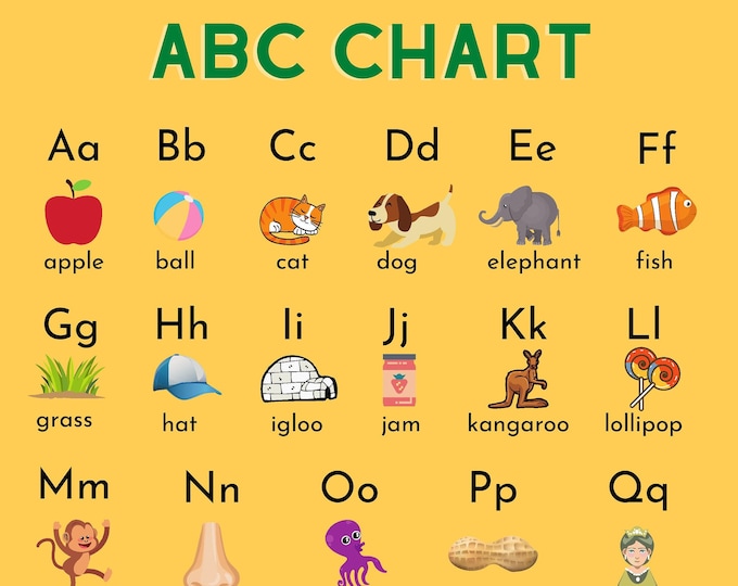 ABC Chart - Etsy