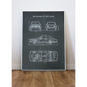 Alfa Romeo GT 1300 Junior (Bertone) Poster