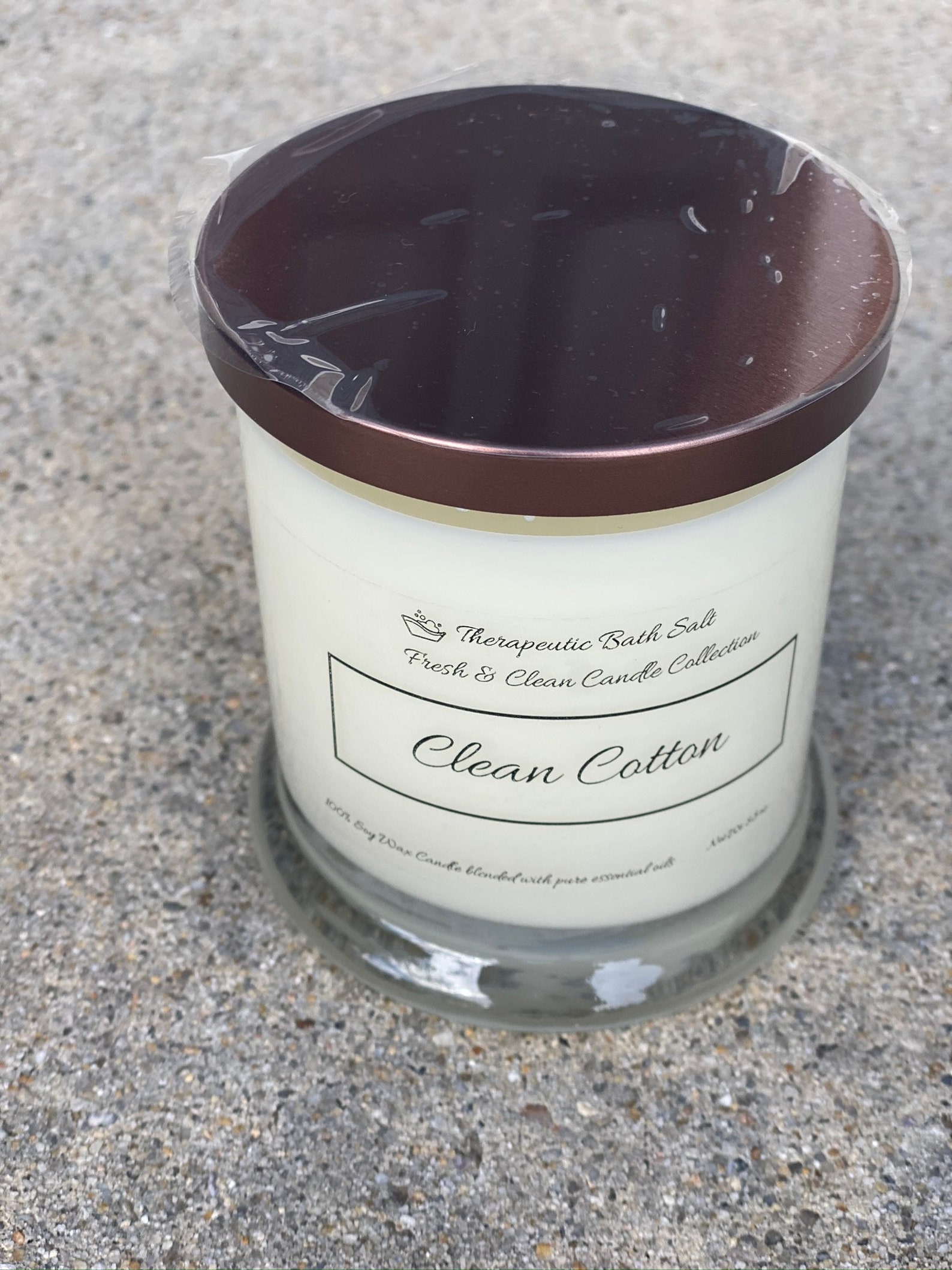 Candle Clean Cotton 9 Oz Lightly Scented Candles All Etsy Australia