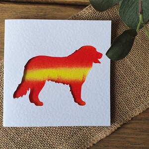 Bermese Berg Hund Karte, personalisierte Hund Karte, handbemalte Karte, benutzerdefinierte Karte, Geburtstagskarte, Grußkarte, Dankeschön-Karte, Karte