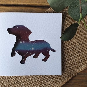 Cartão Dachshund, Cartão personalizado para cachorro, Cartão pintado à mão, Cartão personalizado, Cartão de aniversário, Cartão de felicitações, Cartão de agradecimento, Cartão