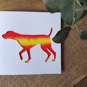 Cartão de ponteiro alemão, Cartão de cachorro personalizado, Cartão pintado à mão, Cartão personalizado, Cartão de aniversário, Cartão de felicitações, Cartão de agradecimento, Cartão