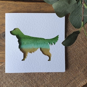 Cartão setter inglês, cartão personalizado para cachorro, cartão pintado à mão, cartão personalizado, cartão de aniversário, cartão de felicitações, cartão de agradecimento, cartão