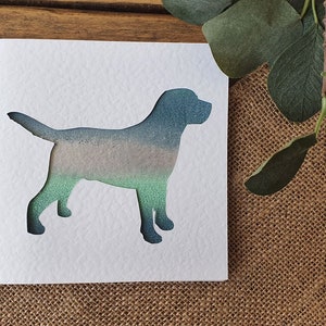 Cartão labrador, cartão personalizado para cachorro, cartão pintado à mão, cartão personalizado, cartão de aniversário, cartão de felicitações, cartão de agradecimento, cartão