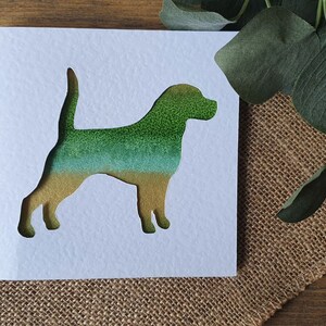 Cartão Beagle, Cartão personalizado para cachorro, Cartão pintado à mão, Cartão personalizado, Cartão de aniversário, Cartão de felicitações, Cartão de agradecimento, Cartão