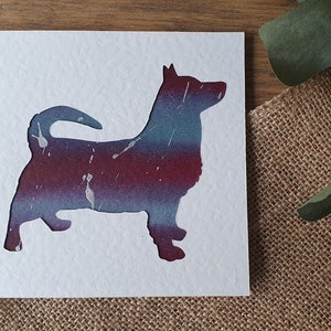 Karta szwedzkiego psa Vallhund, Karta psa, Spersonalizowana karta psa, Karta malowana ręcznie, Karta niestandardowa, Karta urodzinowa, Karta z pozdrowieniami, Karta z podziękowaniami, Karta