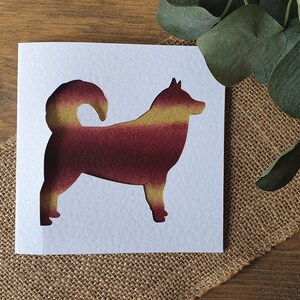 Cartão Malamute do Alasca, Cartão personalizado para cachorro, Cartão pintado à mão, Cartão personalizado, Cartão de aniversário, Cartão de felicitações, Cartão de agradecimento, Cartão