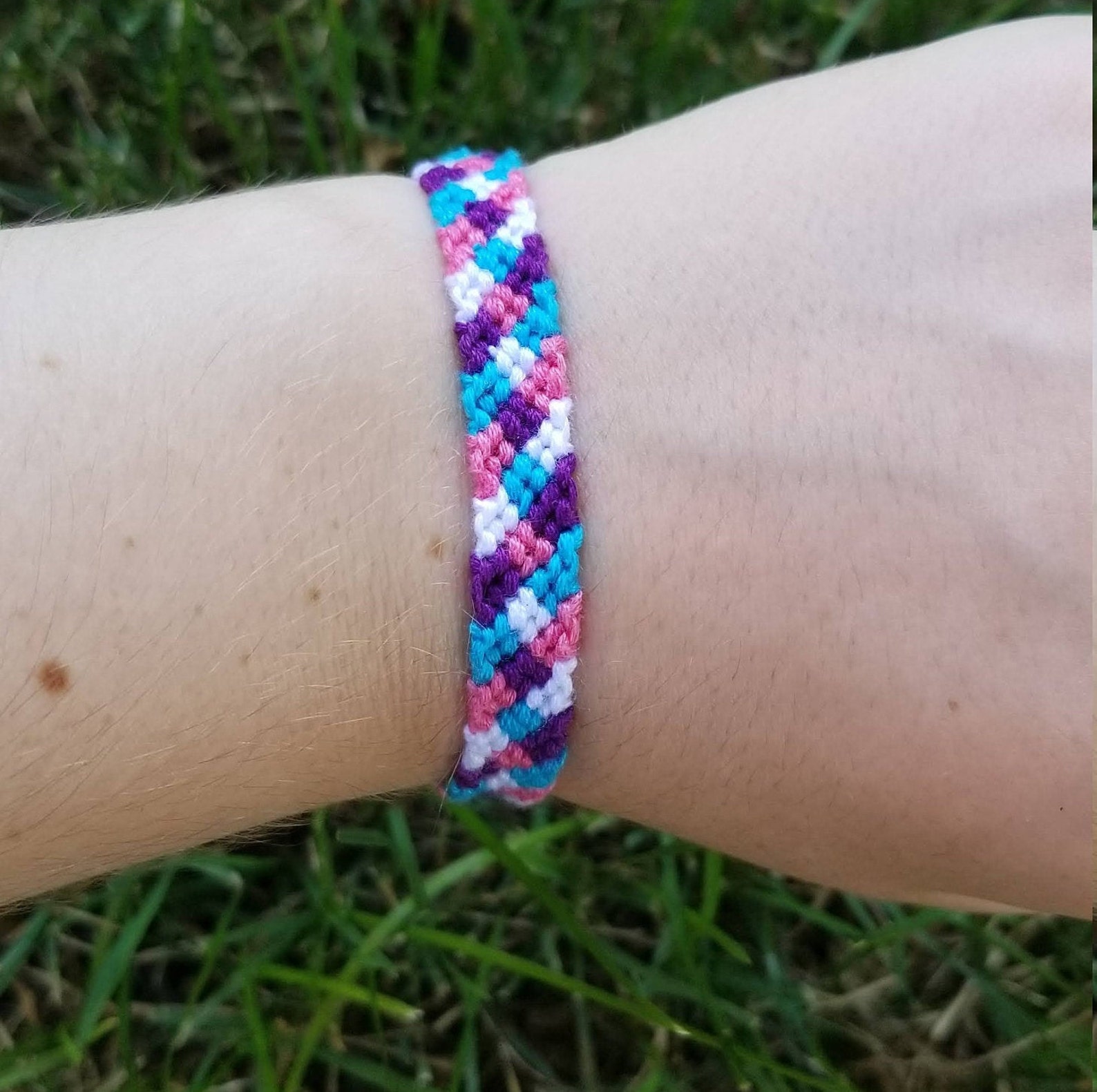 Checkered Friendship Bracelet Etsy