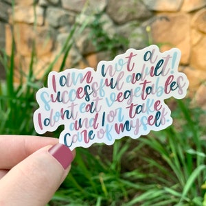 Nick Miller Quote  | New Girl Vinyl Sticker | Water Resistant | For Water Bottle, Laptop and More |