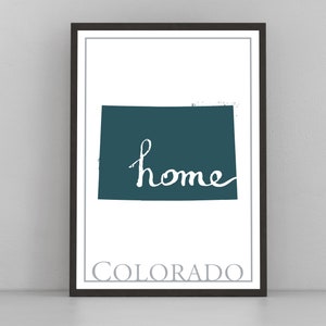 Colorado Map Wall Art, Colorado Modern Map Poster, Home Wall Decor, City Map, States map posters, Home wall decor, Office wall decor, Gifts