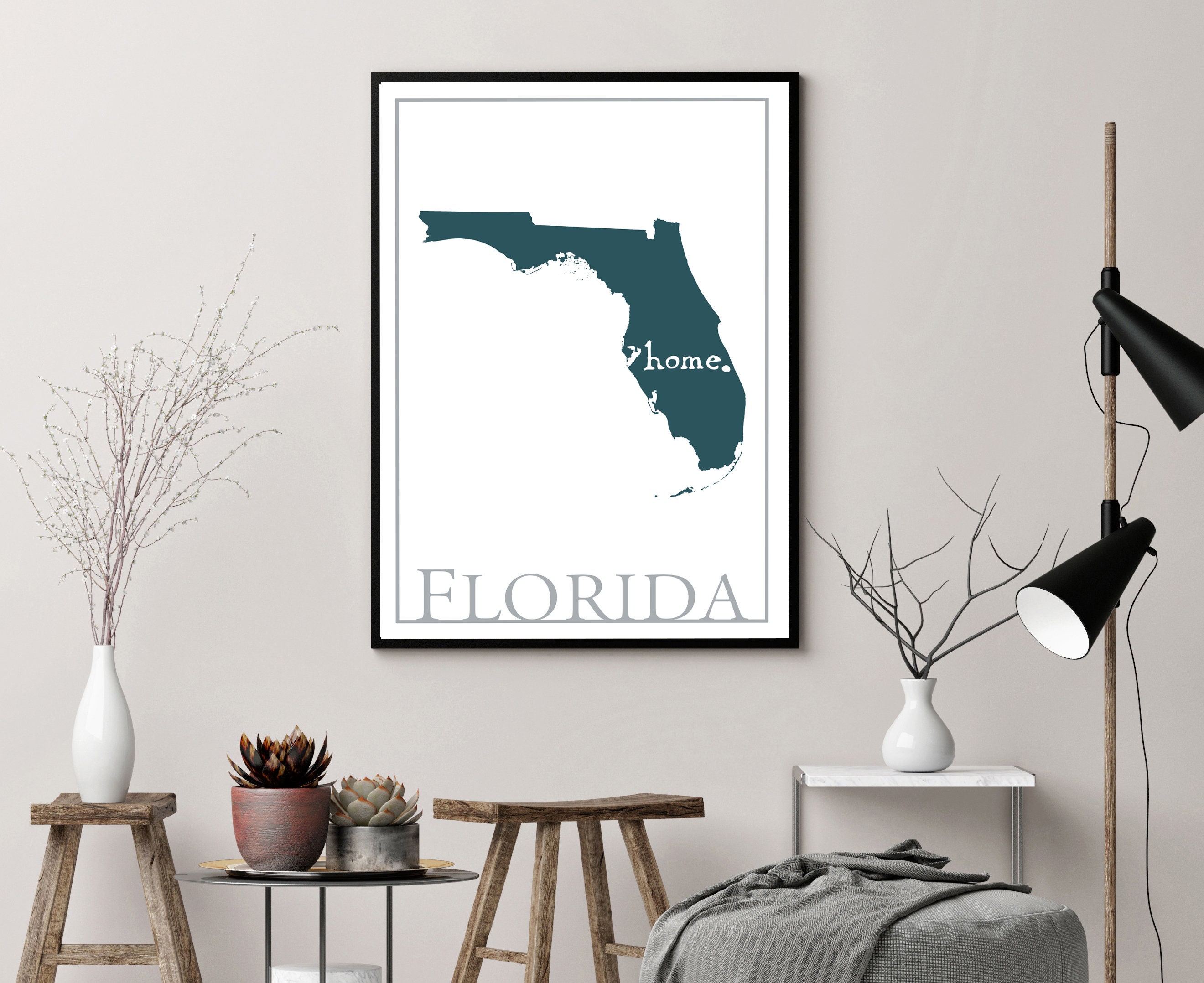 Florida Map Wall Art Florida Modern - Il Fullxfull.2380651656 Em3u 