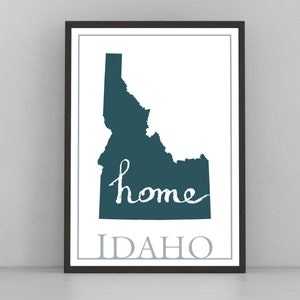 Idaho Map Wall Art, Idaho Modern Map Poster Print, Home Wall Decor, City Map, Idaho City Poster Print, State Posters, Home Office wall decor