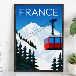 FRANCE travel poster, France cityscape poster, France landmark poster wall art, Home wall art, Office wall decoration, Birthday gift