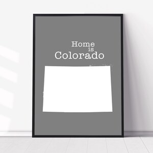 Colorado Map Wall Art, Colorado Map Wall Decor, City Map, Colorado State Poster, Home wall decor, Office wall decor, Poster print, Home gift