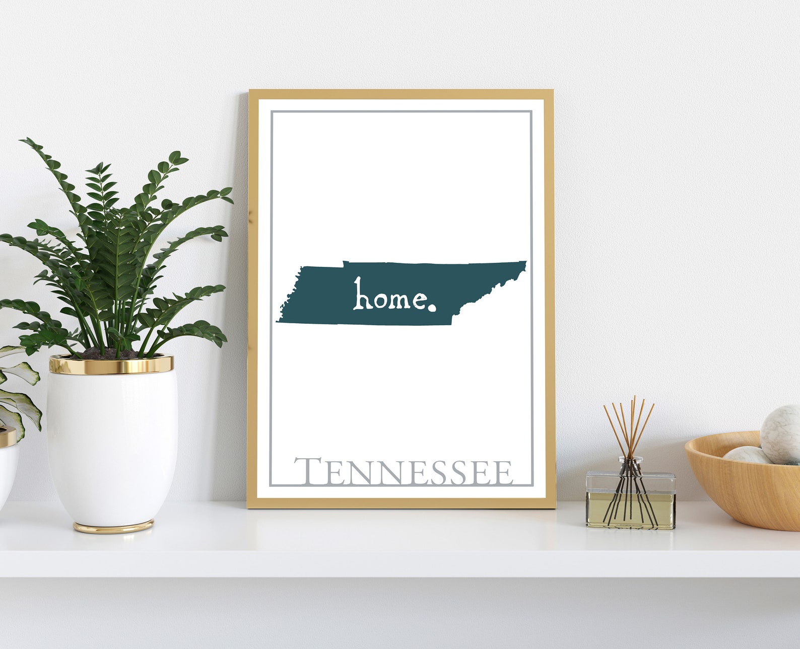 Tennessee Map Wall Art Tennessee Modern Map Poster Print Etsy