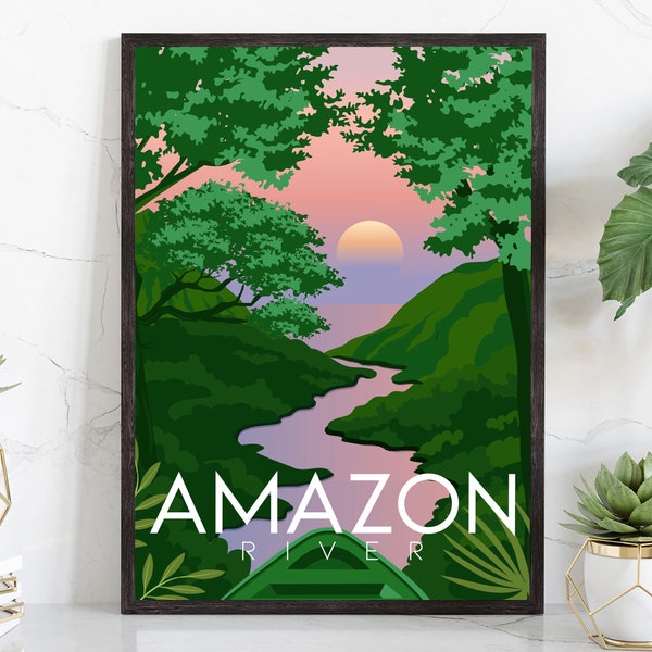 Amazon Poster Print Etsy
