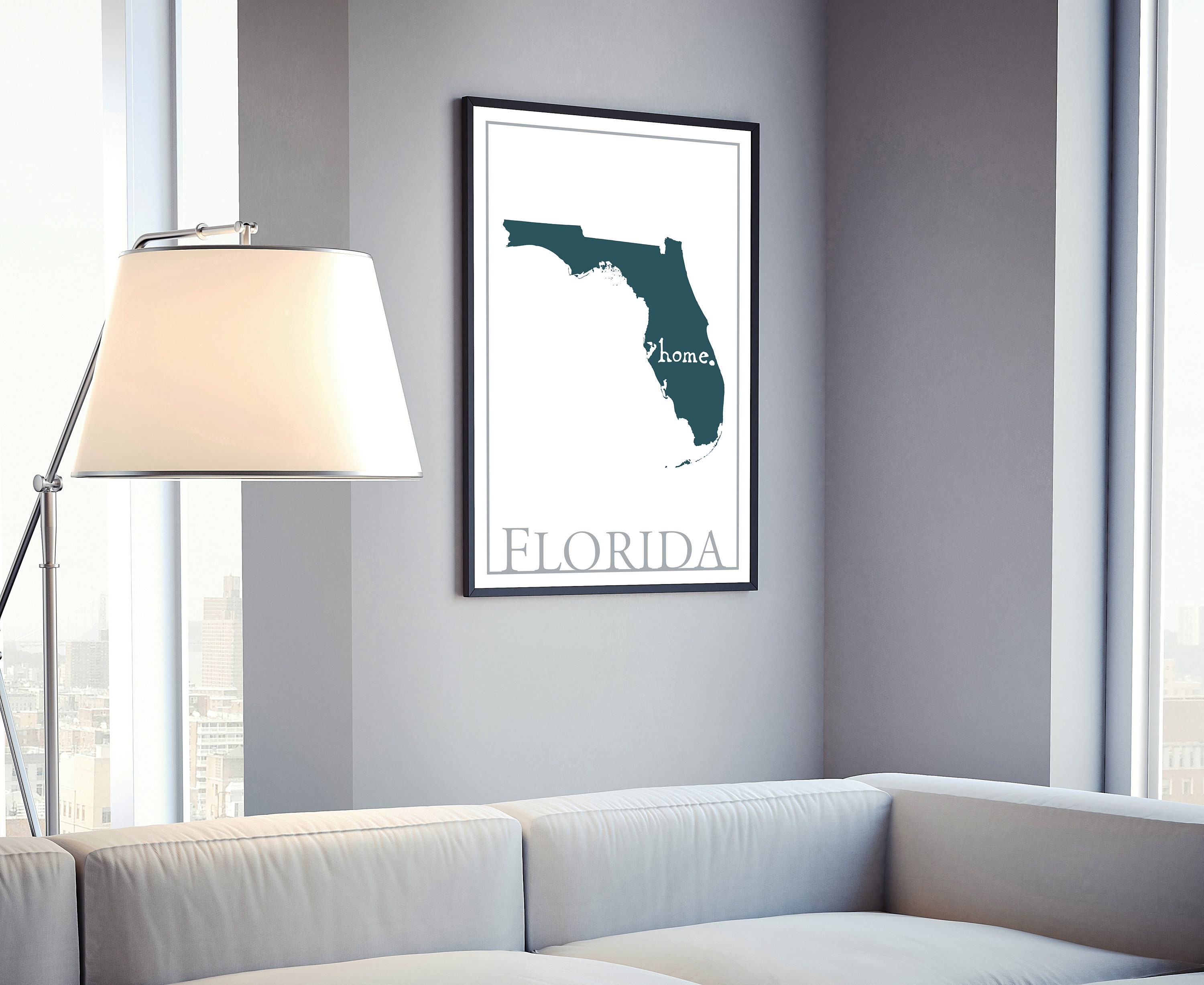 Florida Map Wall Art Florida Modern - Il Fullxfull.2428258867 K522 