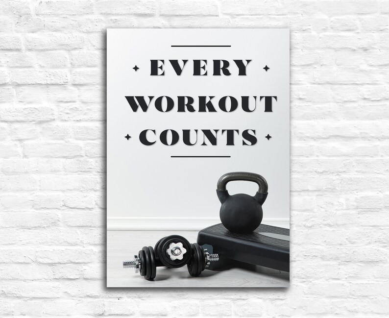 Gym Wall Art Gym Poster Print Gym Decoration Fitness Room - Etsy