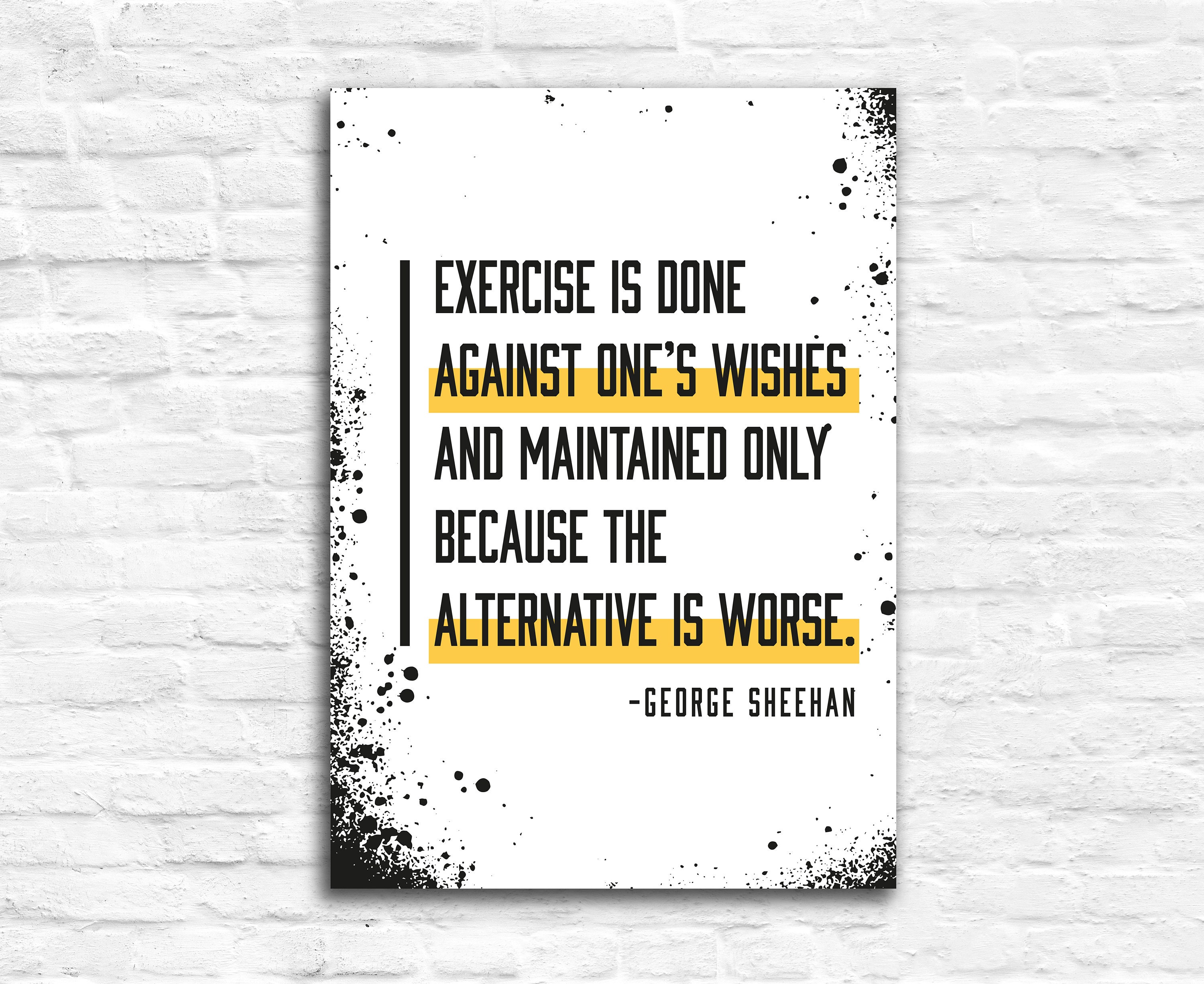 Gym Wall Art Gym Poster Gym Quote Gym Décor Home Gym Home Etsy