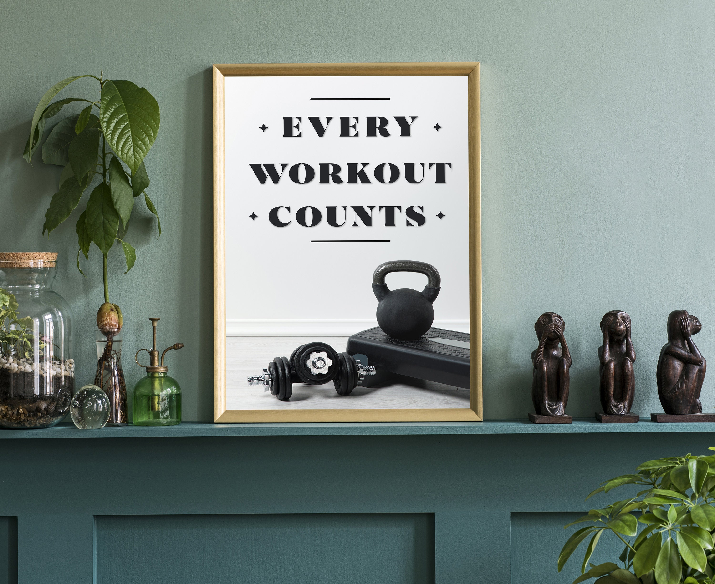 Gym Wall Art, Gym Poster Print, Gym Decoration, Fitness Room Wall Art ...
