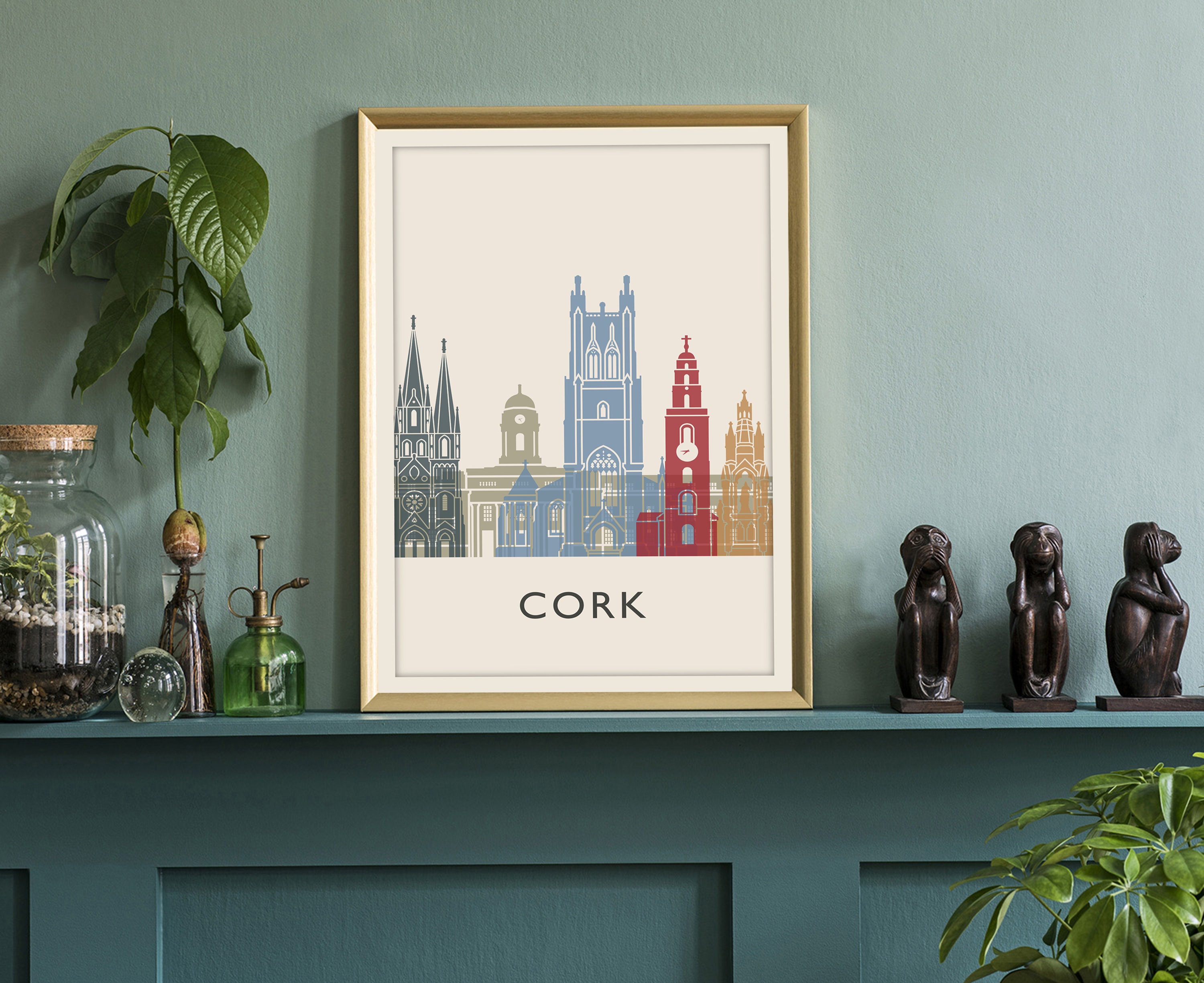 CORK POSTER Cork IRELAND Skyline Poster Cityscape and Etsy