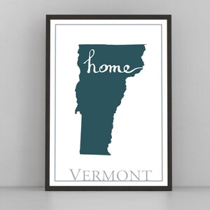 Vermont Map Wall Art, Vermont Modern Map Print, City map wall decor, Vermont City Poster Print, Vermont State Poster, Home wall decor, Gifts