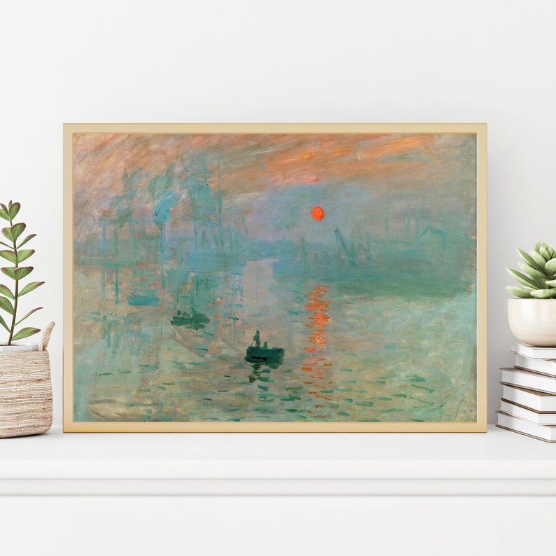 Claude Painting Prints Museum Gallery Exhibition Etsy