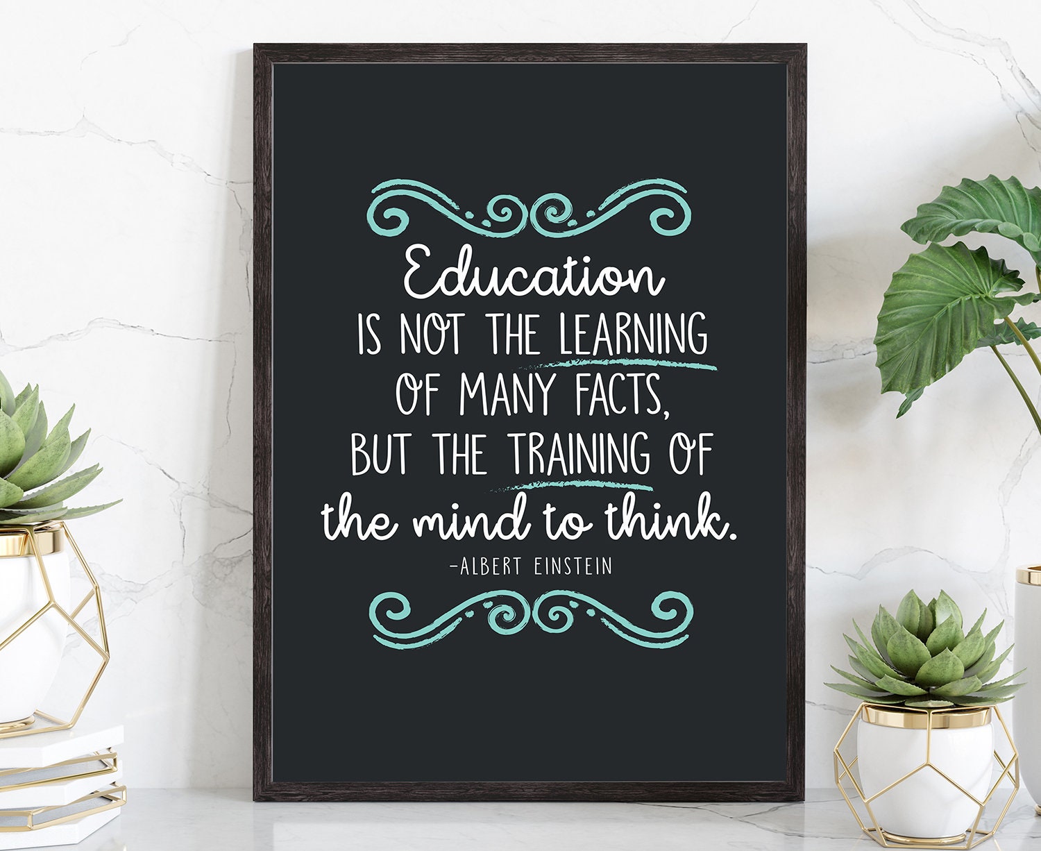 Buy Education QUOTE, Albert Einstein Quote, Educational Quote, School Room  Art, Classroom Wall Decoration, Home Wall Art, Meaningful Word Poster  Online in India - Etsy, image size:1500x1226