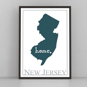 New Jersey Map Wall Art, New Jersey Modern Map Print, City map wall decor, New Jersey City Poster Print, State Posters, Home wall decoration