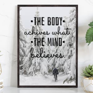 Gym wall art poster print, Workout quotes, Home fitness wall decoration, Fitness center wall art poster, Inspired poster, Motivational quote