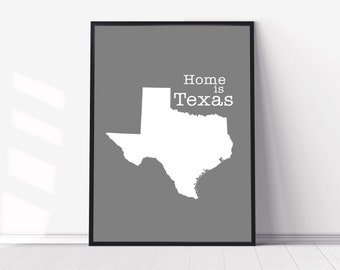 54 x 41 Large Texas State Wall Map Poster with Counties - Classroom
