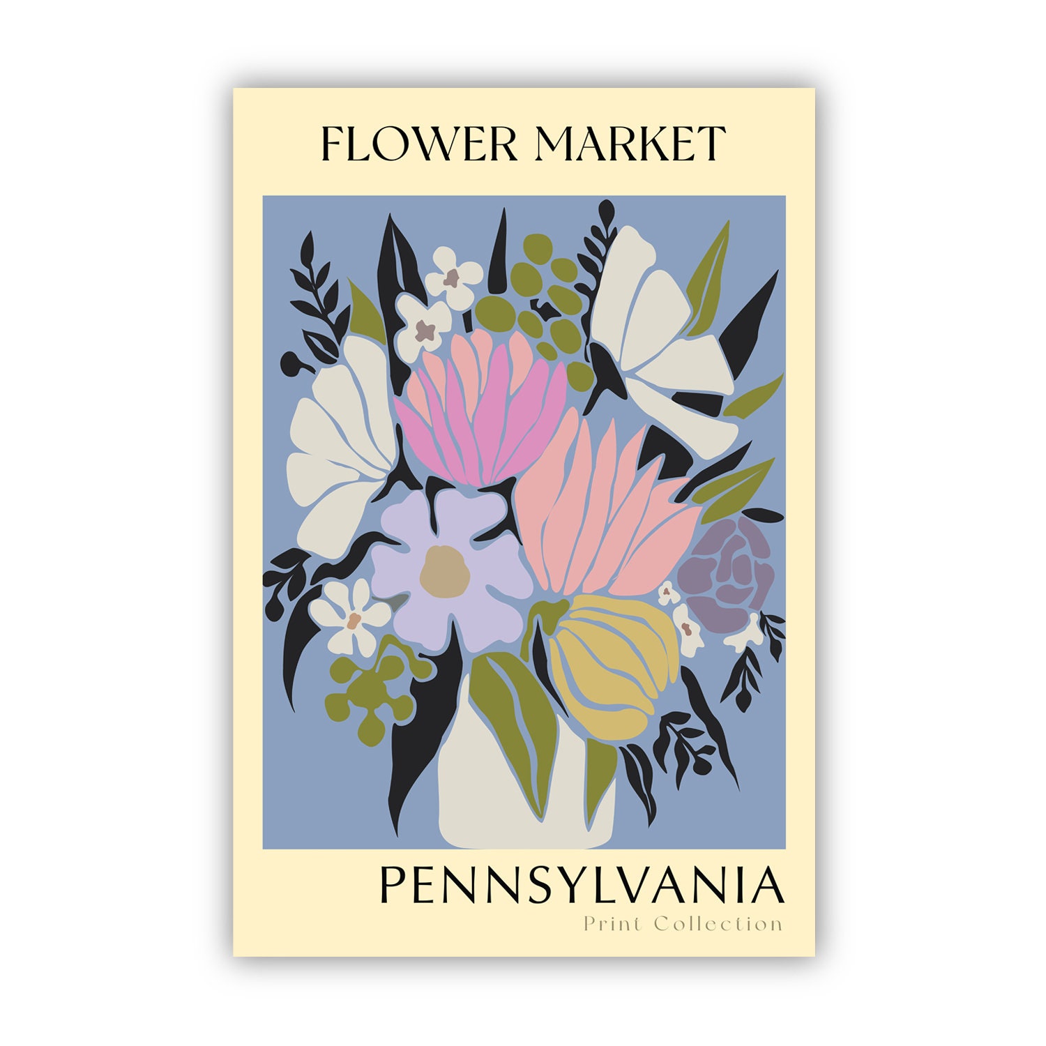 Pennsylvania State Flower Print, States Poster, Pennsylvania Flower ...