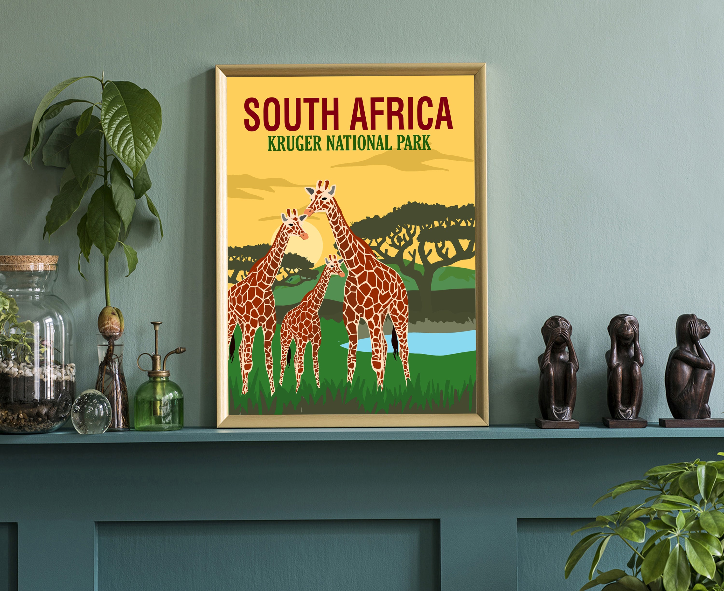 SOUTH AFRICA Travel Poster South Africa Cityscape and Etsy