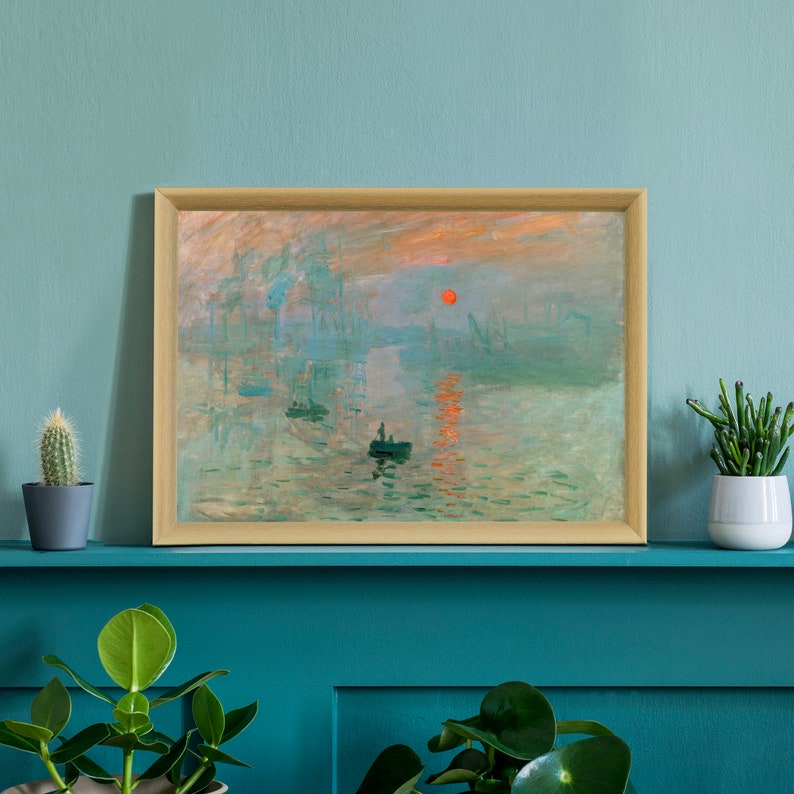 Claude Painting Prints Museum Gallery Exhibition Etsy