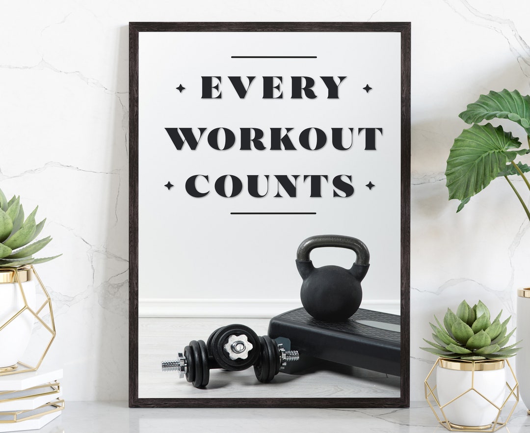 Gym Wall Art, Gym Poster Print, Gym Decoration, Fitness Room Wall Art