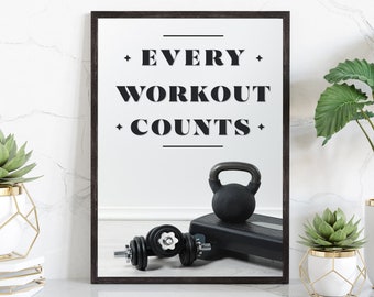 Gym wall art, gym poster print, gym decoration, fitness room wall art, workout quotes, home gym poster, inspired poster, motivational poster