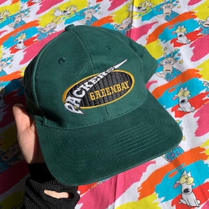 1990s Vintage NFL Game Day Green Bay Packers Ball Cap SnapBack OneSize