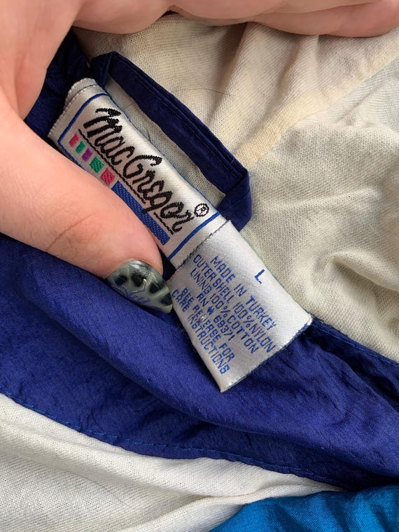 1990s Macgregor Windbreaker Jacket Lined Cotton S… - image 3