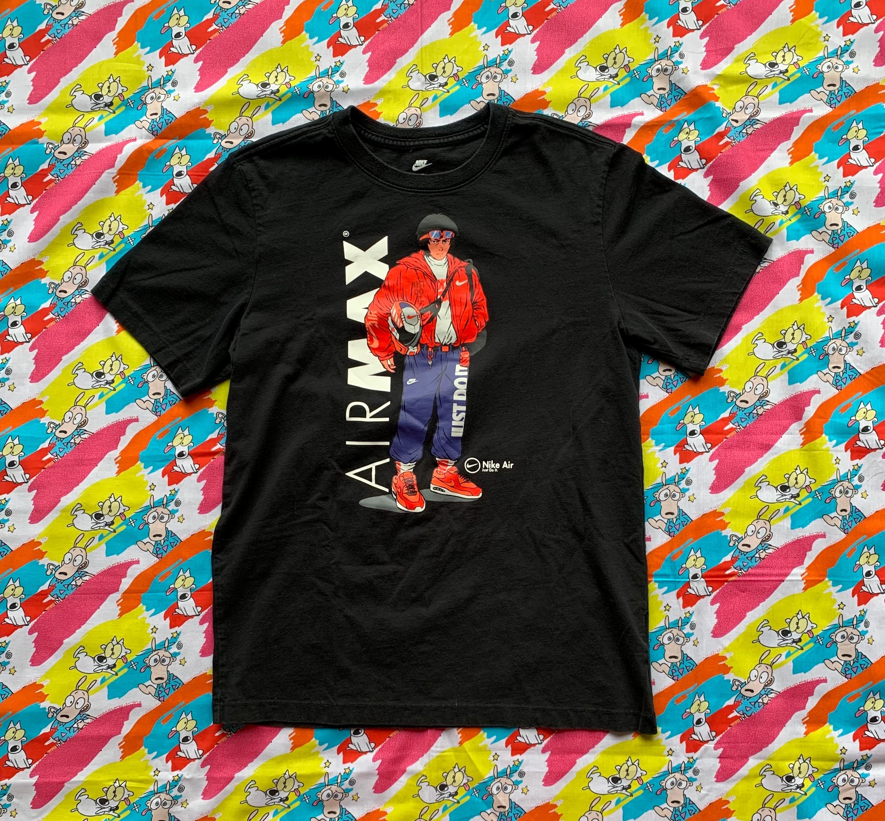【送料関税込み】Nike AIR MAX logo Manga Hypeman Tシャツ Retro Nike Air Max Manga Hypeman Limited Edition Black T