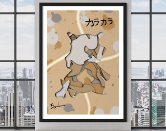 Cubone Shadow style Print