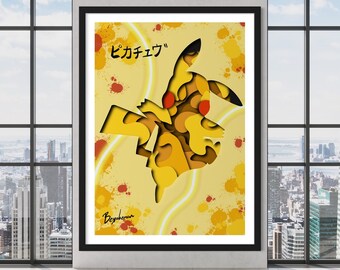 Stampa in stile Pikachu Shadow